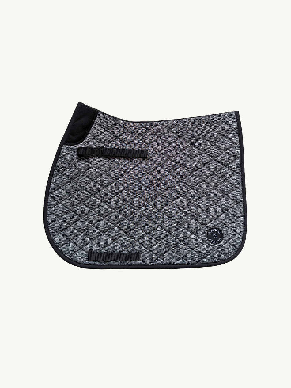 Black & White Herringbone Classic Saddle Pad