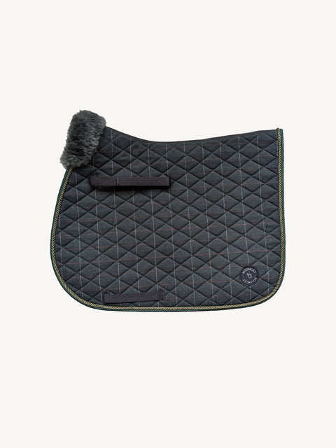 Green Check Signature Saddle Pad