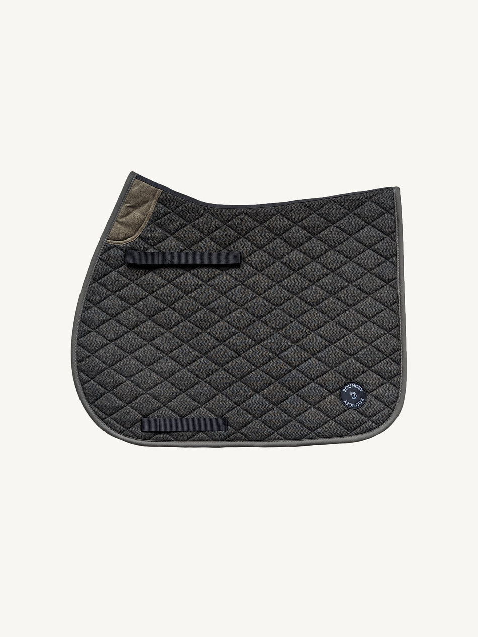 Green Herringbone Classic Saddle Pad